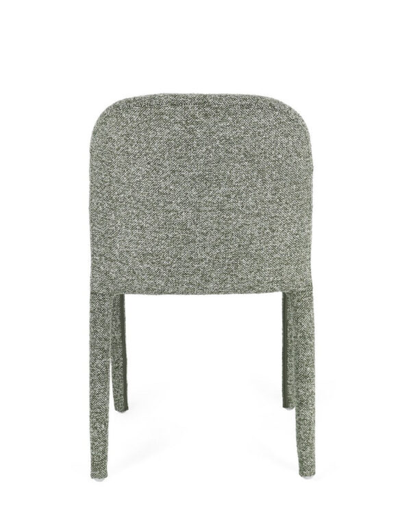 Set 2 scaune dining verde din tesatura boucle Antara - imagine 5